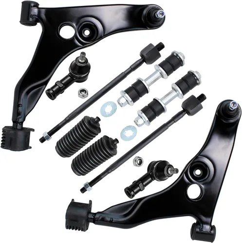 Vista 169 de Detroit Axle - Kit de suspensión delantera de 10 piezas para Chevrolet Trailblazer GMC Envoy 2004-2007 2005 2006 Soportes de brazo de control