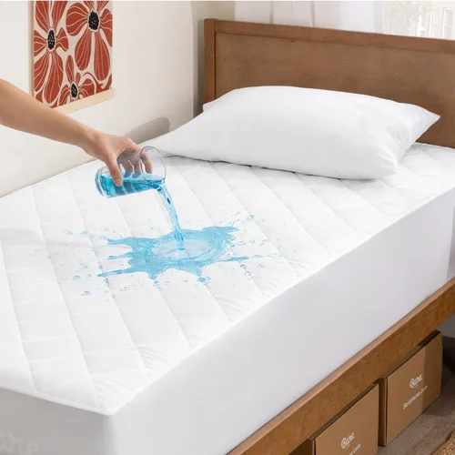 Vista 16 de Bare Home Protector de colchón tamaño Twin, 100% impermeable y transpirable, funda de colchón refrescante, protege contra derrames, sin vinilo, sin