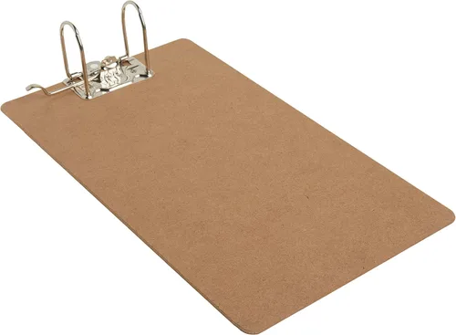 Vista 2 de Officemate Portapapeles de madera reciclada, clip de palanca de arco, paquete de 1 portapapeles, tamaño carta (9 x 15.5 pulgadas), marrón (83120)