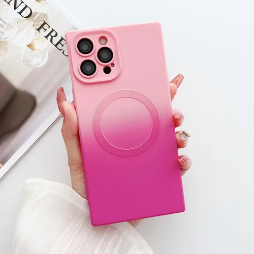 Vista 8 de Funda para iPhone 11, compatible con MagSafe, protector completo de lente de cámara, funda multicolor de lujo para mujeres y niñas, suave ajuste
