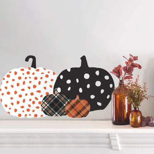 Vista 4 de RoomMates RMK5148SCS - Calcomanía decorativa para pared, diseño de calabazas