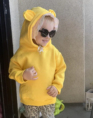 Vista 4 de QLIPIN Sudadera unisex con capucha para bebé, sudadera de manga larga