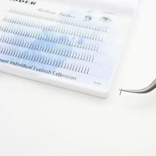 Vista 6 de DAODER - Kit de extensión de pestañas inferiores, 200 unidades, pestañas individuales inferiores con herramienta aplicadora y herramienta aplicadora