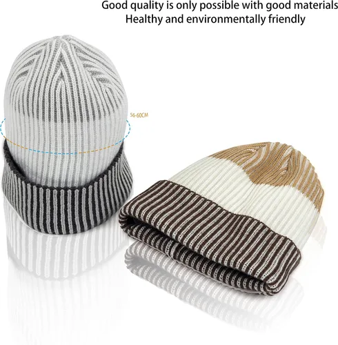Vista 3 de OTTERSHELL Gorro impermeable de invierno para hombre, mujer, suave, cálido, unisex, con puños, para hombre y mujer