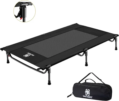 Vista 8 de ONETIGRIS Cama elevada para perros, cama elevada para perros con malla a prueba de mordidas, portátil antideslizante para interiores y exteriores