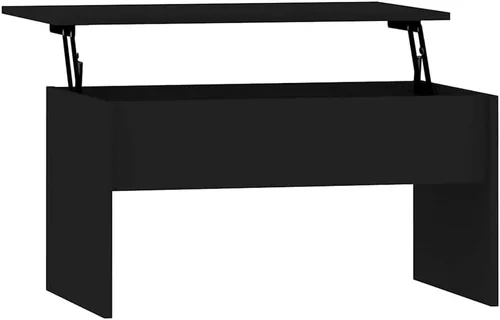 Vista 3 de Lift Top Coffee Table Black 31.5"x19.9"x16.3" Engineered Wood Mesa de Centro for Living Room with Hidden Storage, Modern Matte Finish for Small