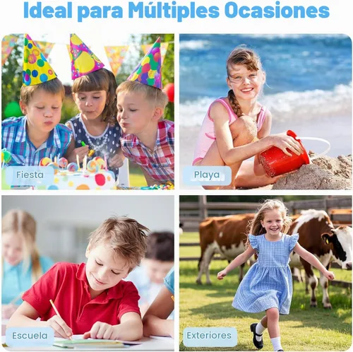 Vista 7 de Flowfly - Lonchera para niños, bolsa escolar aislada duradera con correa de hombro y soporte para botellas, minihielera térmica resistente al agua