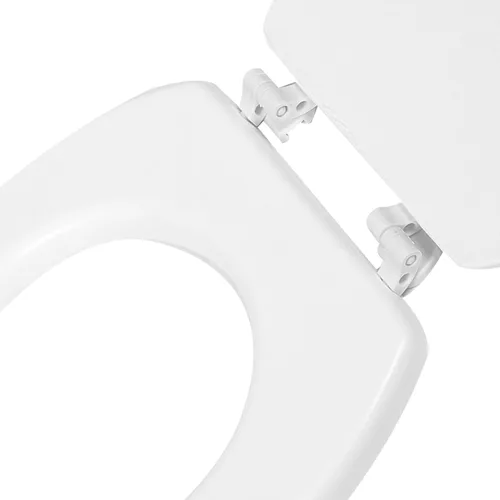 Vista 7 de DOITOOL Asiento de inodoro redondo para asiento de inodoro, bisagras de liberación rápida, cierre lento, funda de repuesto resistente Eva Accesorios