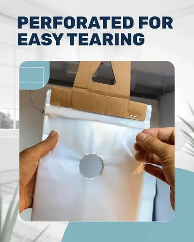 Vista 6 de Skywin TidyFriend - Bolsas de plástico para colgar puertas de 6 x 12 pulgadas (paquete de 2000) bolsas transparentes para colgar puertas, perchas