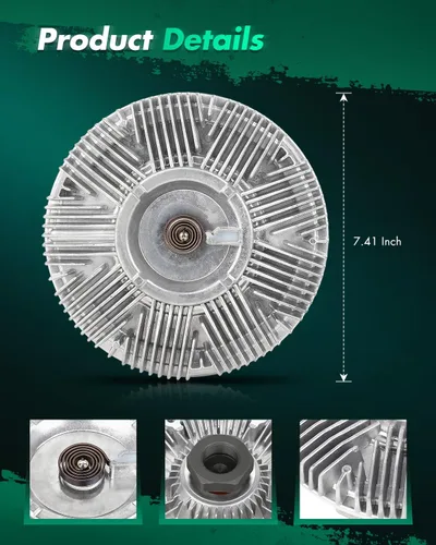 Vista 2 de SCITOO 1C448A616BA - Embrague de ventilador de radiador eléctrico para 2001-2003 para Ford para F650 1993-1997 para Ford para F700 2001-2003