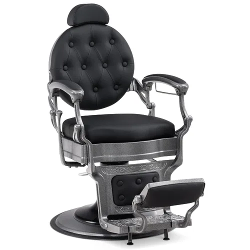Vista 10 de BarberPub Silla de peluquero resistente, equipo de estilista 2933 (negro)