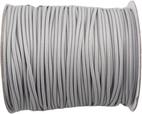 Vista 8 de Cordón de poliéster encerado para hacer joyas, cuerda encerada con carrete para hilo de manualidades (negro, 0.020 in (150 yardas))