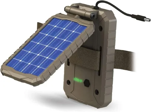 Vista 5 de Stealth CAM Paquete de batería solar Sol-Pak duradera, panel de energía solar de 12 V, batería recargable y cable aislante, compatible con todas