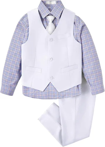 Vista 51 de Conjunto de chaleco para niños, trajes formales, trajes de boda, ropa de vestir
