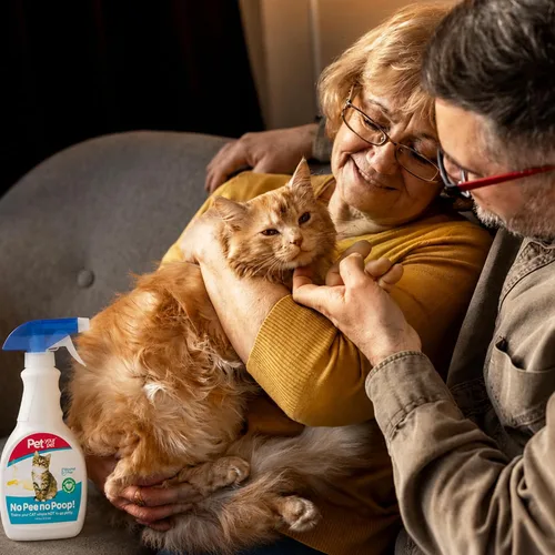 Vista 5 de Spray de entrenamiento para orinal para gatos, sin orina ni caca, 16 onzas líquidas