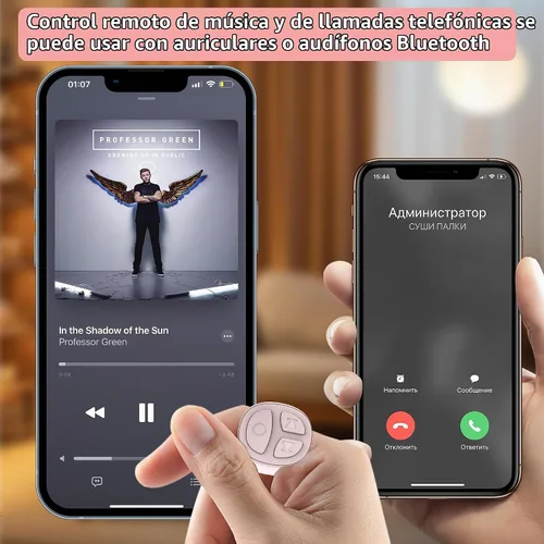Vista 8 de Anillo de desplazamiento TikTok, control remoto de cámara Bluetooth, anillo de desplazamiento remoto para iPhone TIK Tok, Facebook, YouTube Rosa bebé