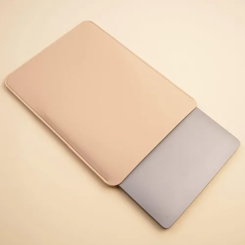 Vista 5 de Funda para laptop de 14 pulgadas compatible con MacBook Pro A2992/2918 M3 A2442, A2779, Surface Laptop 13.5 Color Beige