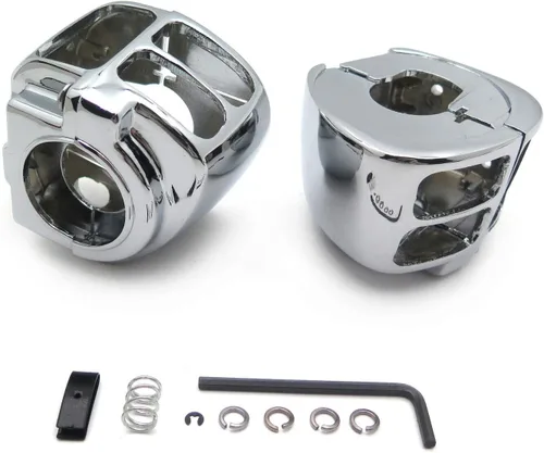 Vista 2 de MT265-001-BK Cubierta de Carcasa de Interruptor Negro Compatible con Harley Sportster 1996-2012 Harley Dyna 1996-2012 Harley Softail 1996-2010