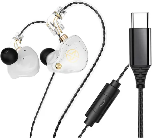 Vista 14 de FEDAI DX2 - Auriculares con monitor de oído, estéreo de alta fidelidad IEM, auriculares profesionales con aislamiento de ruido, auriculares Negro