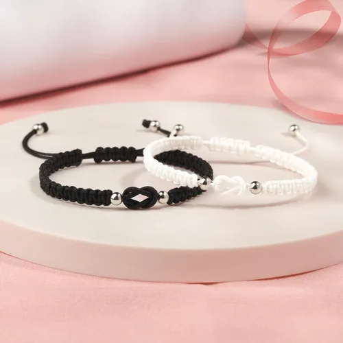 Vista 7 de Pulseras a juego para parejas, aniversarios, cumpleaños, día de San Valentín, regalos de Navidad