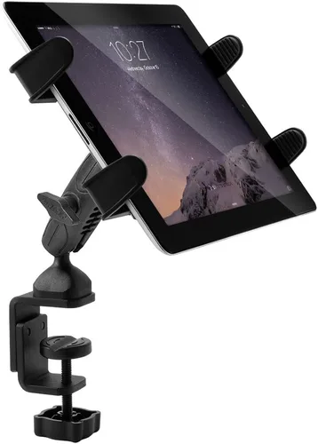 Vista 5 de ARKON Mounts TABRM086 - Soporte de tableta de alta resistencia con agarre delgado, ajuste universal para tableta, abrazadera en C maciza, ángulo