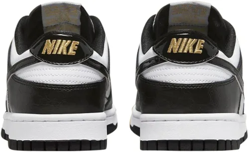 Vista 5 de Nike Mens Dunk Low Retro SE World Champ WhtBlk-Metallic Gold DR9511 100