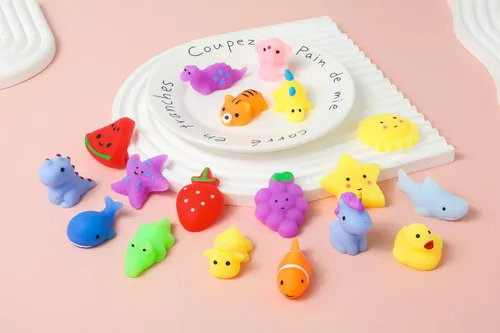 Vista 3 de Juguetes esponjosos, 30 piezas Kawaii Mochi para aliviar el estrés, juguetes para la ansiedad, recuerdos de fiesta