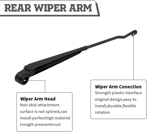Vista 4 de Brazo y cuchilla del limpiaparabrisas trasero para Toyota Sequoia 2001-2007