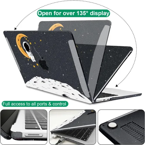 Vista 5 de Funda compatible con MacBook Air de 15 pulgadas M5 2026 2025 2024 2023 versión modelo M4 A3241 A3114 M3 A2941 M2 con pantalla de retina líquida