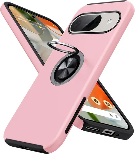 Vista 8 de JAME Funda delgada para Google Pixel 7 Pro, soporte de anillo a prueba de Azul