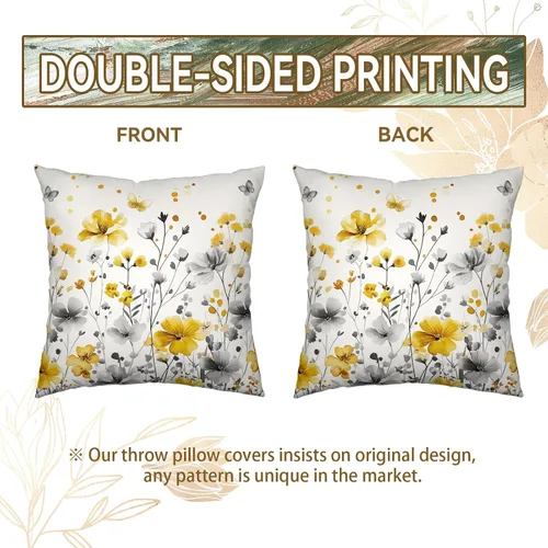 Vista 123 de Juego de 2 fundas de almohada de 16 x 16 pulgadas, diseño patriótico de bandera estadounidense con estrellas para exteriores, estilo casa de campo