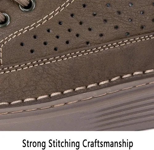 Vista 5 de Zapatos invisibles de aumento de altura para hombre, zapatillas de deporte transpirables con cordones Oxford, zapatos de elevación de tacón oculto