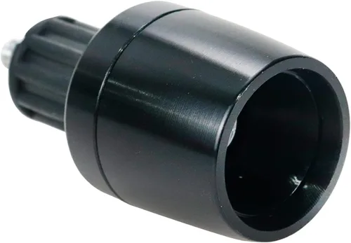 Vista 5 de Modengzhe 2 unids motocicleta cónico aluminio manillar extremo tapa 0.709 in Insertar diámetro barra extremo enchufe (negro)