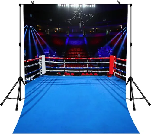 Vista 13 de Telones de fondo de anillo de boxeo para fotografía de 5 x 3 pies, para niños, niños, fiesta de cumpleaños, retrato de adultos, cartel de fiesta