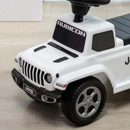 Vista 8 de Aosom Coche de empuje para niños, con sonidos del motor y almacenamiento debajo del asiento, auto deslizante con bocina, juguete para sentarse