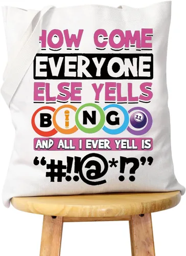 Vista 8 de WCGXKO Bolso divertido del regalo del jugador del bingo del amante del juego de la bolsa de la cremallera del, CÓMO LLEG, Cremallera