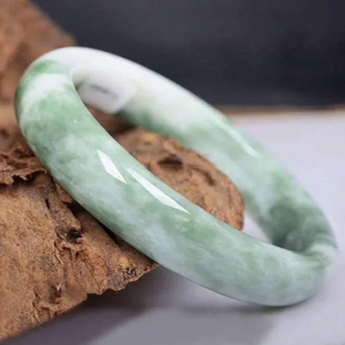 Vista 2 de XiskCan Jade Bangle Bracelet for Women, Good Luck Gifts, NAT-C1