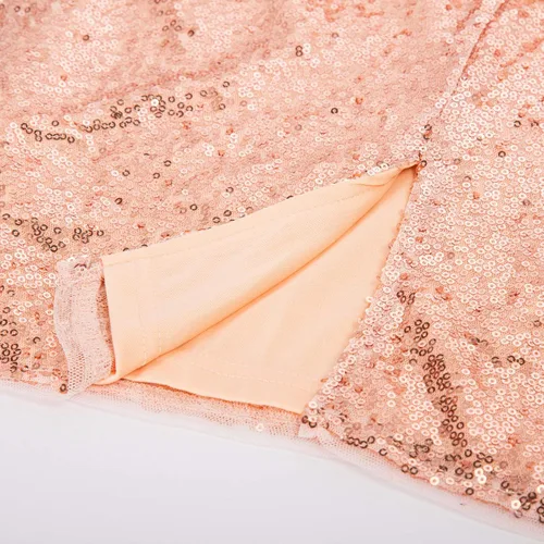 Vista 6 de Belle Poque Vestido vintage de los años 50 con lentejuelas y cuello en V con purpurina para mujer