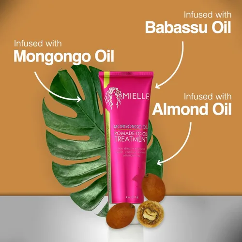 Vista 3 de Mielle Organics Tratamiento de pomada a aceite de Mongongo, 4 onzas