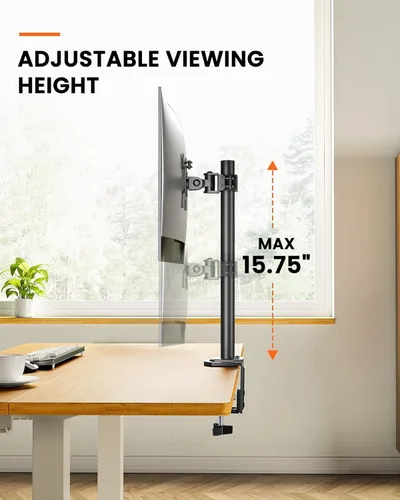 Vista 5 de Ergear Soporte de monitor para la mayoría de pantallas de computadora de 13 a 32 pulgadas de hasta 17.6 libras, elevador de monitor LED LCD