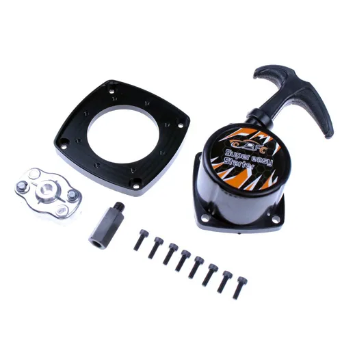 Vista 6 de FLMLF Arrancador súper fácil para Zenoah Chongyang 23CC 26CC 29CC Rovan 23-30.5CC Motor (negro)