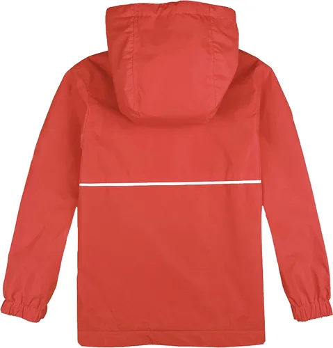 Vista 2 de Chubasqueros para niños, ligeros, impermeables, con capucha, de forro polar, rompevientos para niños