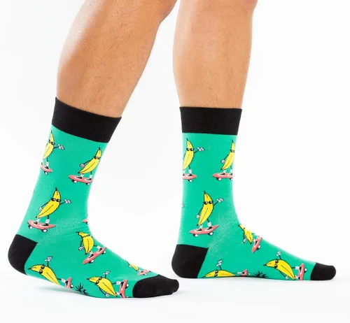 Vista 64 de Sock It To Me - Calcetines con diseño de extraterrestres y del espacio para hombre