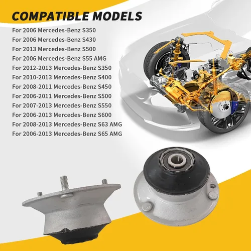 Vista 5 de 31336760943 2 unids soportes de puntal delantero izquierdo derecho para BMW 2008-2013 120i 318i 320i 325i 330i 335i 330Ci 545i 550i 645Ci 630i 650i