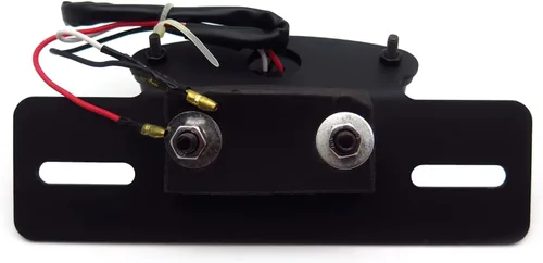 Vista 6 de Cateye - Luz trasera para placa de matrícula de aleación grande Cafe Racer Bobber motocicleta