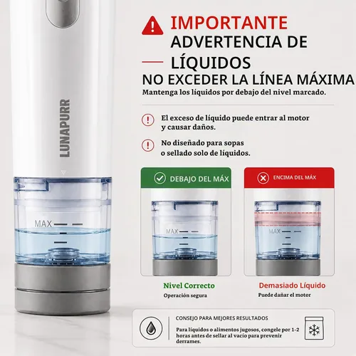 Vista 6 de Sellador de vacío de mano compacto para alimentos con 30 bolsas de vacío