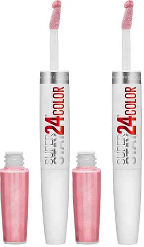 Vista 16 de Maybelline Super Stay 24, lápiz labial líquido de maquillaje de 2 pasos, color altamente pigmentado de larga duración con bálsamo hidratante, Merlot
