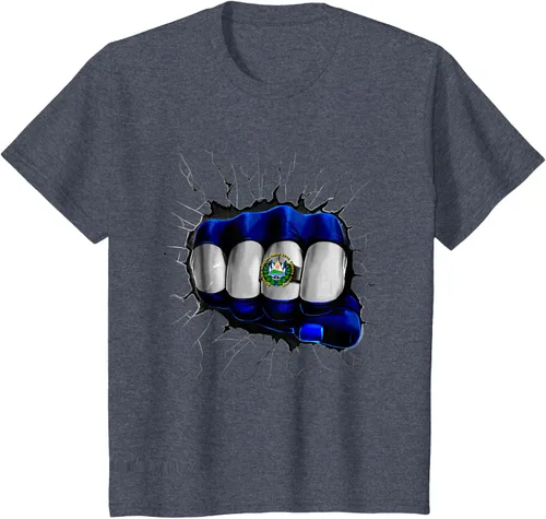 Vista 20 de Camiseta Salvadoreña Bandera de El Salvador