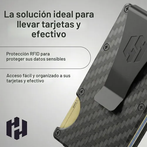 Vista 6 de Hayvenhurst Cartera para hombre – Cartera para hombre de diseño reinventado – Funda delgada, minimalista y sin costuras, bloquea escáneres RFID