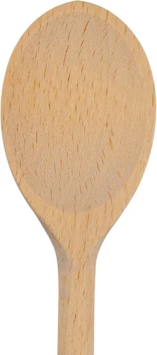 Vista 3 de 12 cucharas de madera de 12 pulgadas de largo, mango largo de madera para mezclar, cucharas ovaladas para hornear, cocinar, degustar, agitar